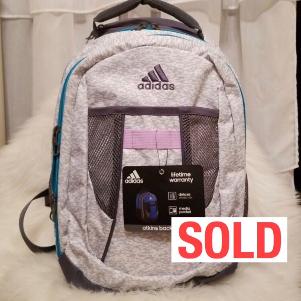 SOLD❌NEW WITH TAGS Atkins adidas bookbag backpack